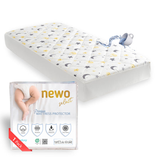 Newo Select Waterproof Crib Mattress Protector Sheets