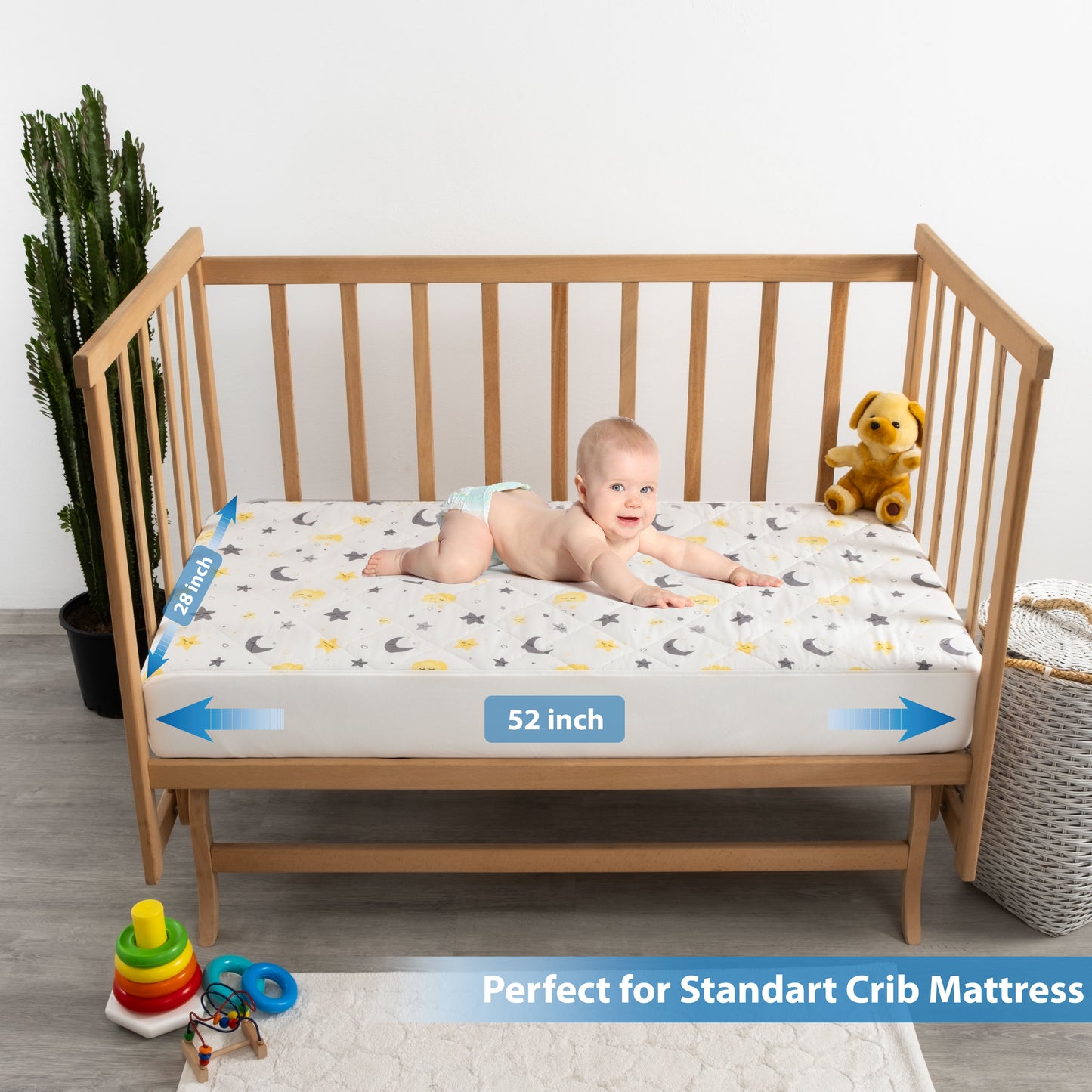 Newo Select Waterproof Crib Mattress Protector Sheets
